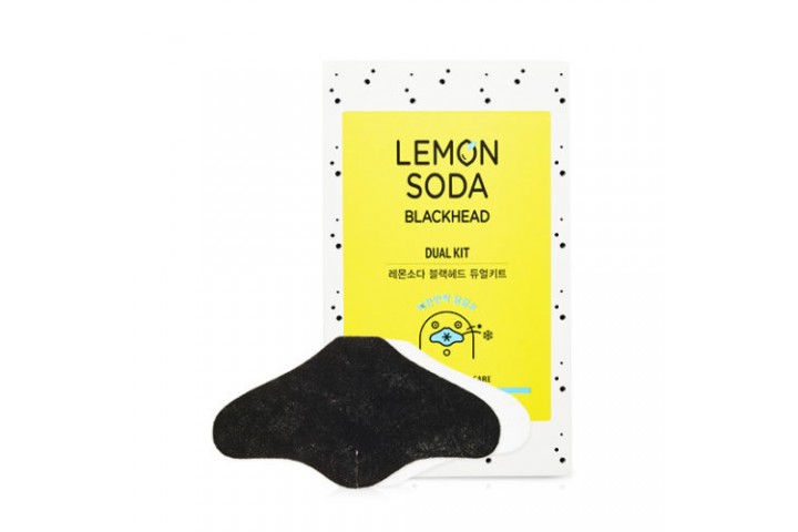 Двух-шаговая система очищения пор с экстрактом лимона и соды Etude House Lemon Soda Blackhead Dual Kit