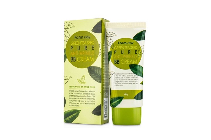 Разглаживающий бб крем с семенами зеленого чая FarmStay Green Tea Seed Pure Anti-Wrinkle Bb Cream