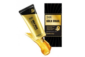 Маска-пленка с золотом и муцином улитки FarmStay 24K Gold Snail Peel Off Pack