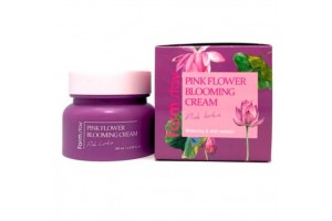 Крем для лица с экстрактом лотоса FarmStay Pink Flower Blooming Cream Pink Lotus