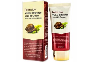 Восстанавливающий бб крем с экстрактом улитки FarmStay Visible Difference Snail Bb Cream