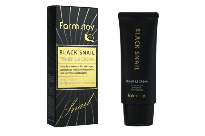 Бб крем с муцином черной улитки FarmStay Black Snail Primer B.b Cream Spf50+/pa+++