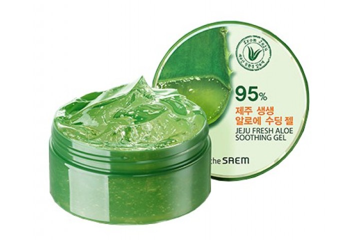 Гель с алоэ универсальный увлажняющий 300 мл The Saem Jeju Fresh Aloe Soothing Gel