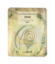 Маска тканевая с муцином улитки The Saem Pure Natural Mask Sheet Snail