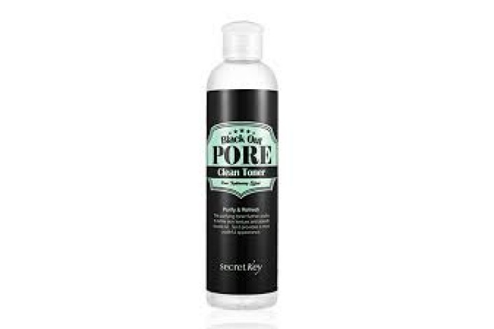 Тонер с древесным углем для сужения пор Secret Key Black Out Pore Clean Toner