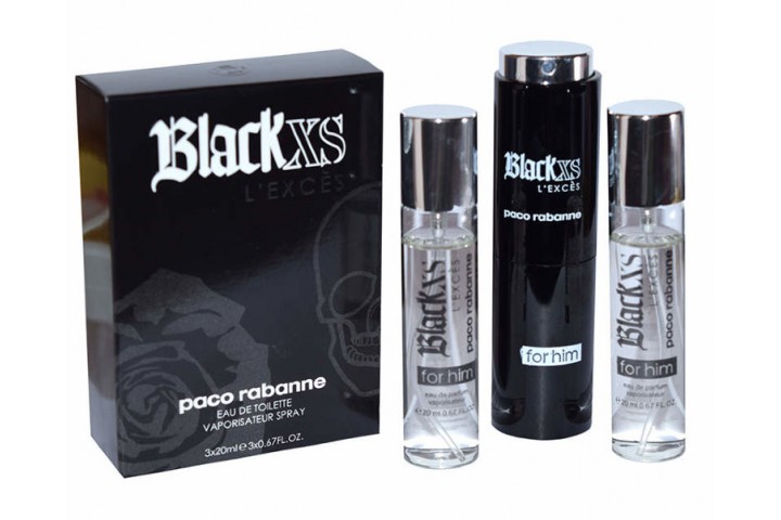 Paco Rabanne Black XS L`Exces for him, edt 3x20 ml