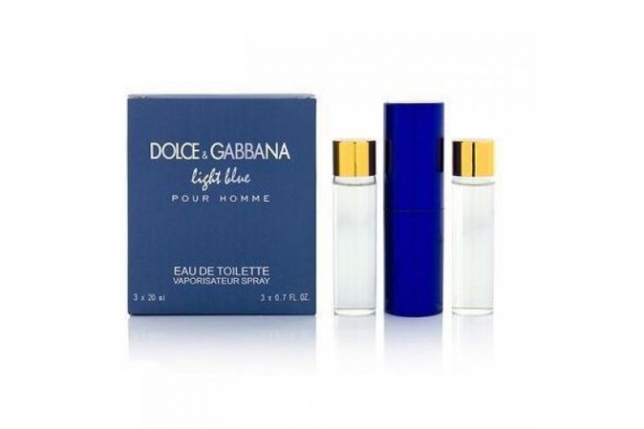 Dolce&Gabbana - Light Blue Pour Homme. 3x20 ml