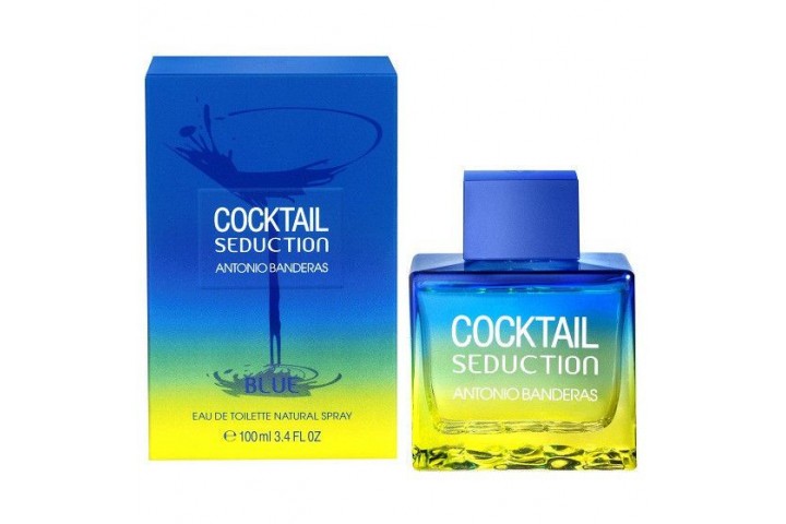 Мужская туалетная вода Antonio Banderas Cocktail Seduction Blue for Men (Антонио Бандерас Коктейл Седакшн Блю)